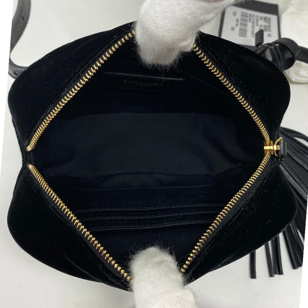 Saint Laurent Monogram Lou Velvet Belt Bag - Picture 7 of 12